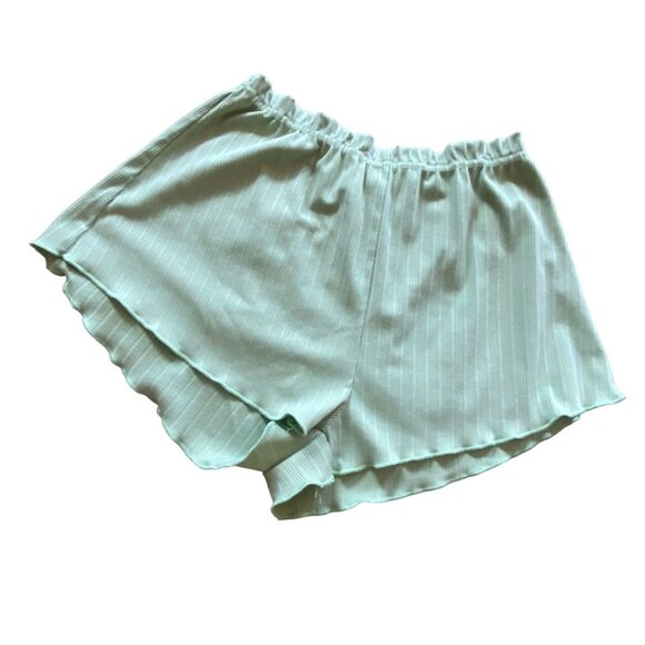 Zaful Womens Light weight Comfy Ribbed Shorts-Mint Green-Size 4-GUC - Picture 1 of 7